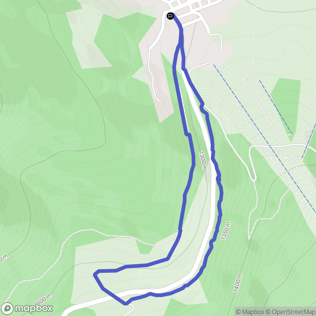 Nancy-sur-Cluses : carte du parcours de randonnée - France