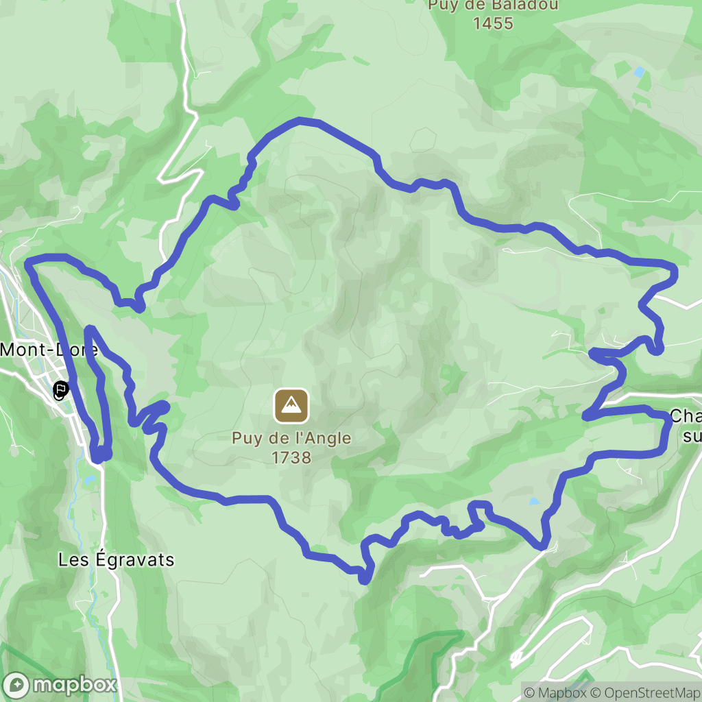 Mont-Dore : carte du parcours de randonnée - France