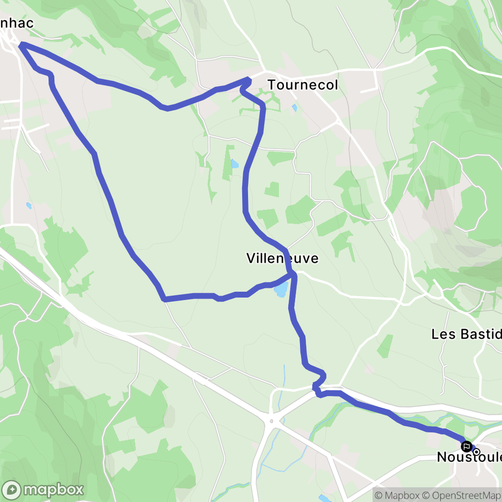 Saint-Germain-Laprade : carte du parcours de randonnée - France
