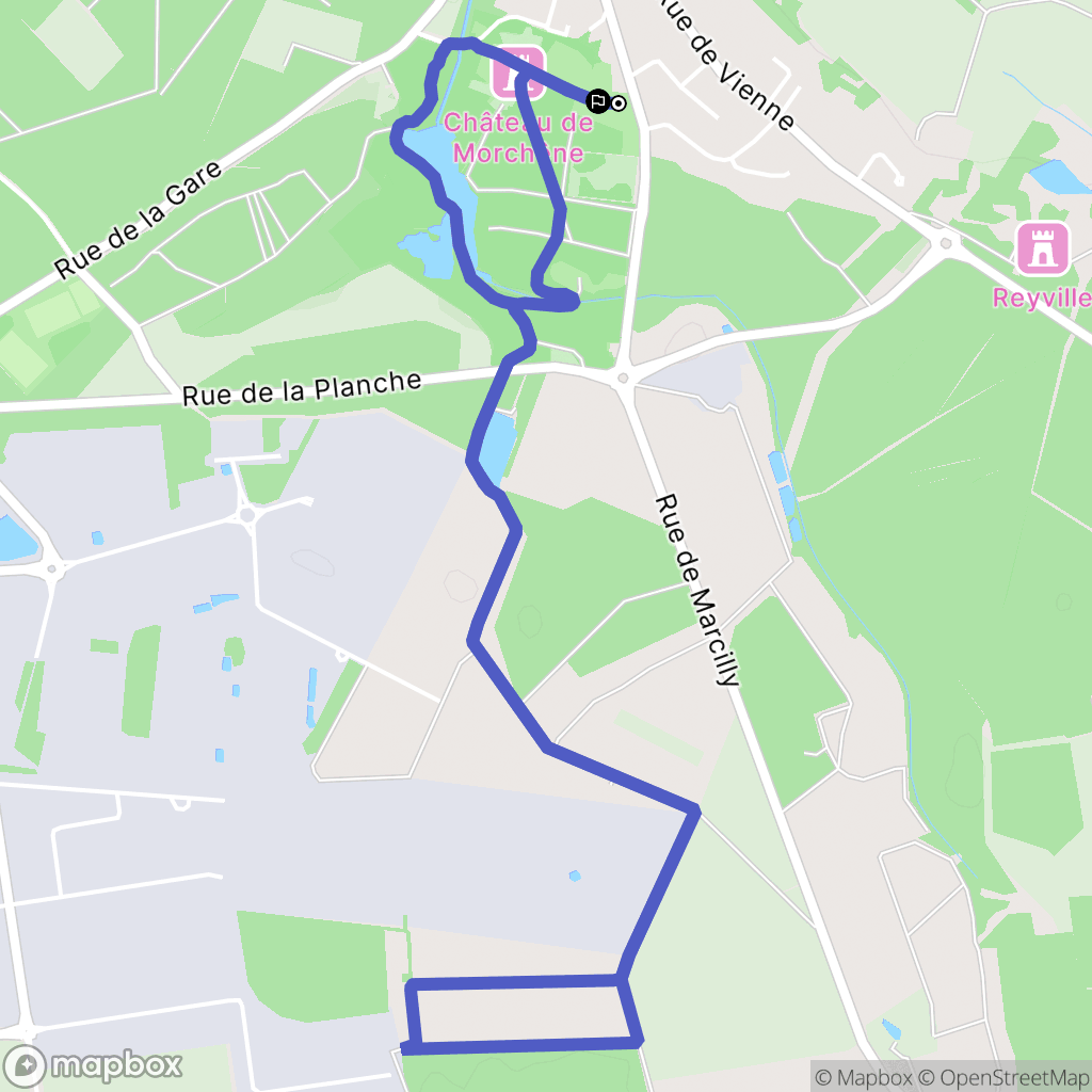 Saint-Cyr-en-Val : carte du parcours de randonnée - France