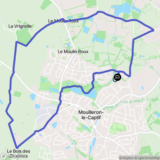 Mouilleron-le-Captif : carte du parcours de randonnée - France