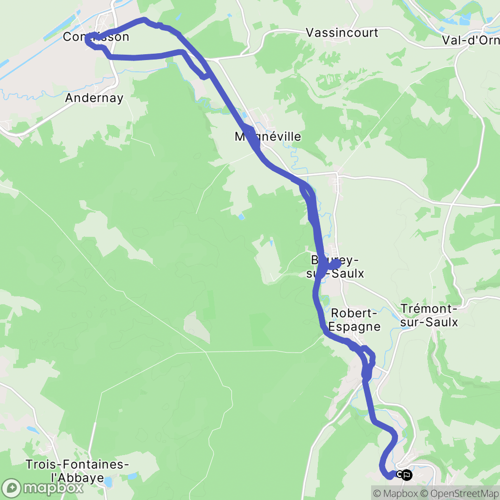 L'Isle-en-Rigault : carte du parcours de randonnée - France