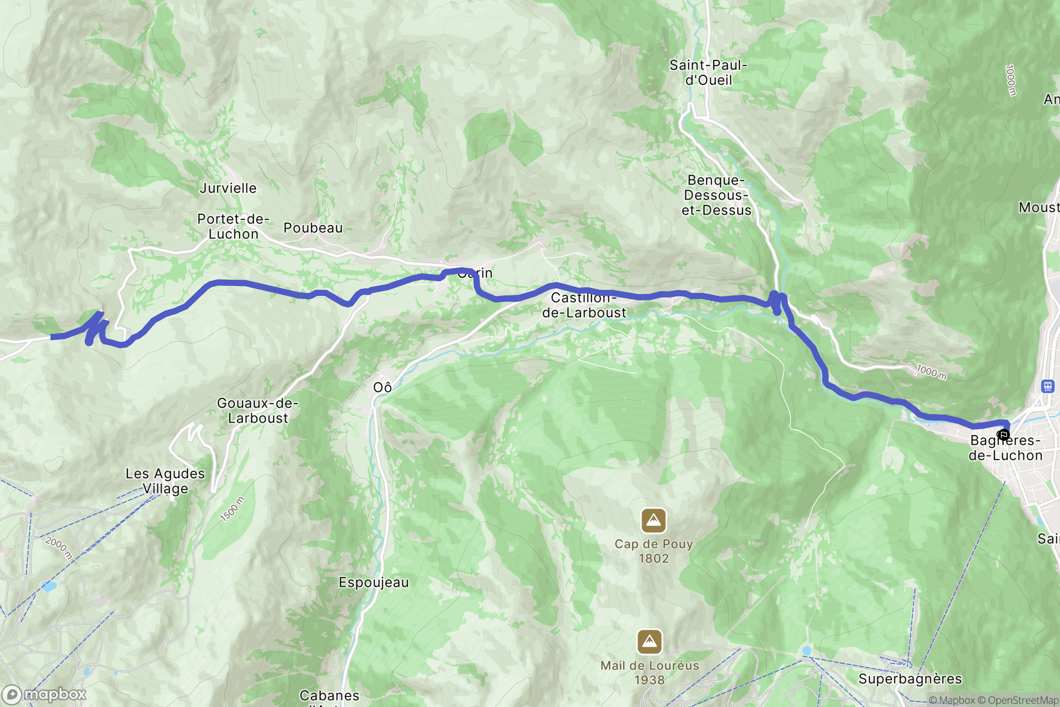 Bagnères-de-Luchon: routekaart voor buitenactiviteiten - France