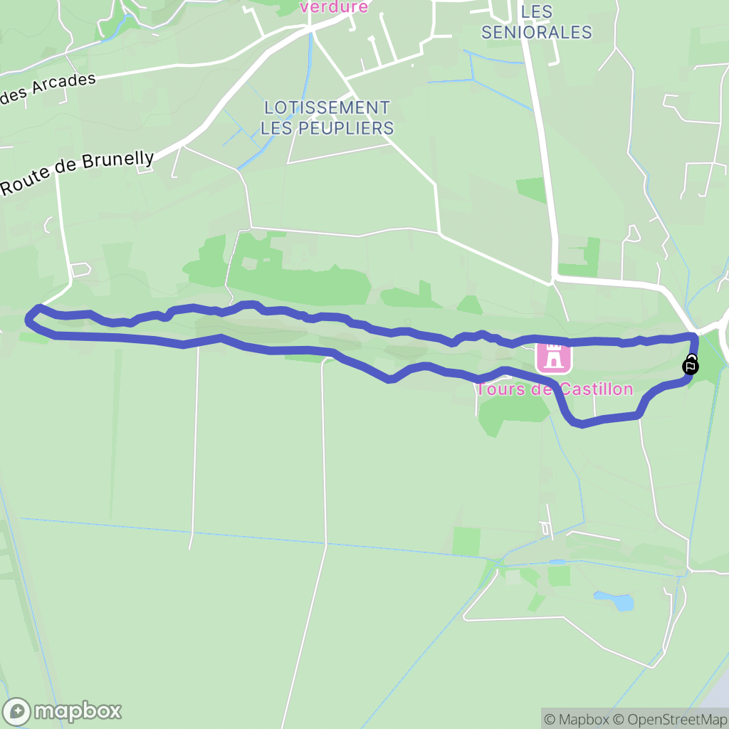 Paradou : carte du parcours de randonnée - France