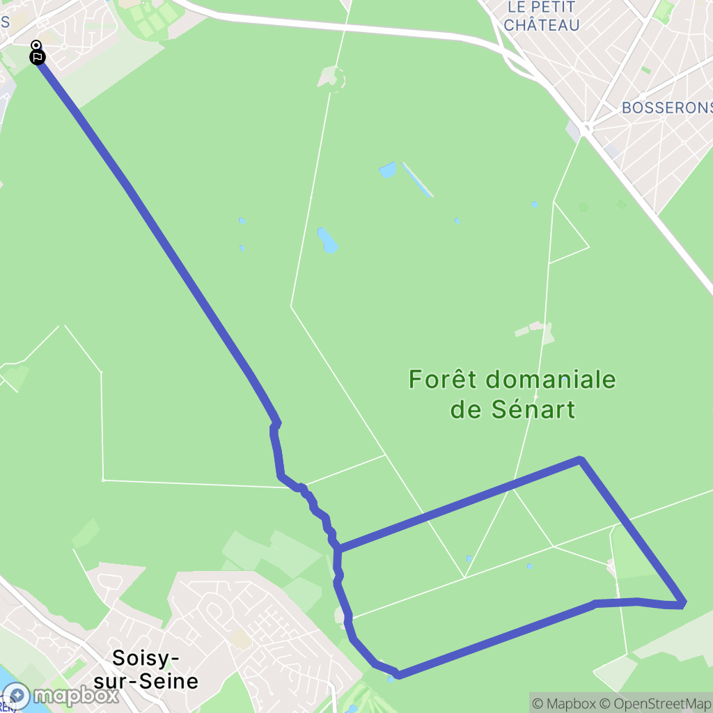 Vigneux-sur-Seine : carte du parcours de randonnée - France