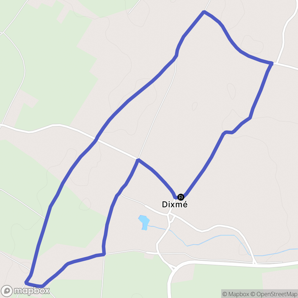 Saint-Varent : carte du parcours de randonnée - France