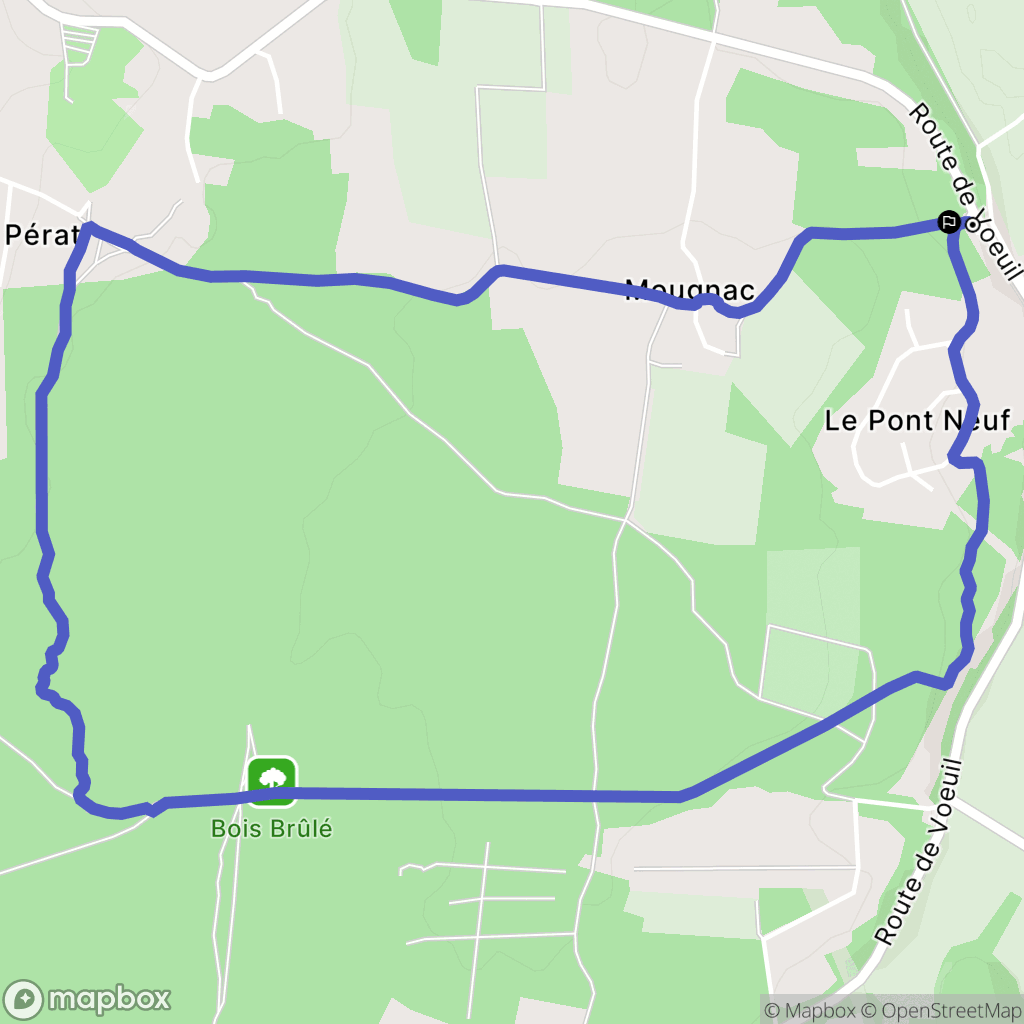 La Couronne : carte du parcours de randonnée - France