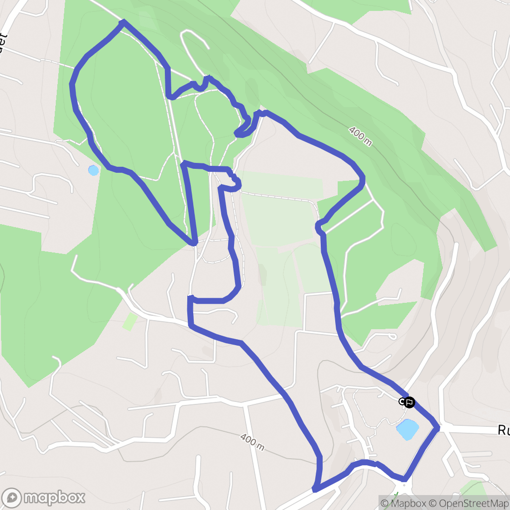 Venelles : carte du parcours de randonnée - France