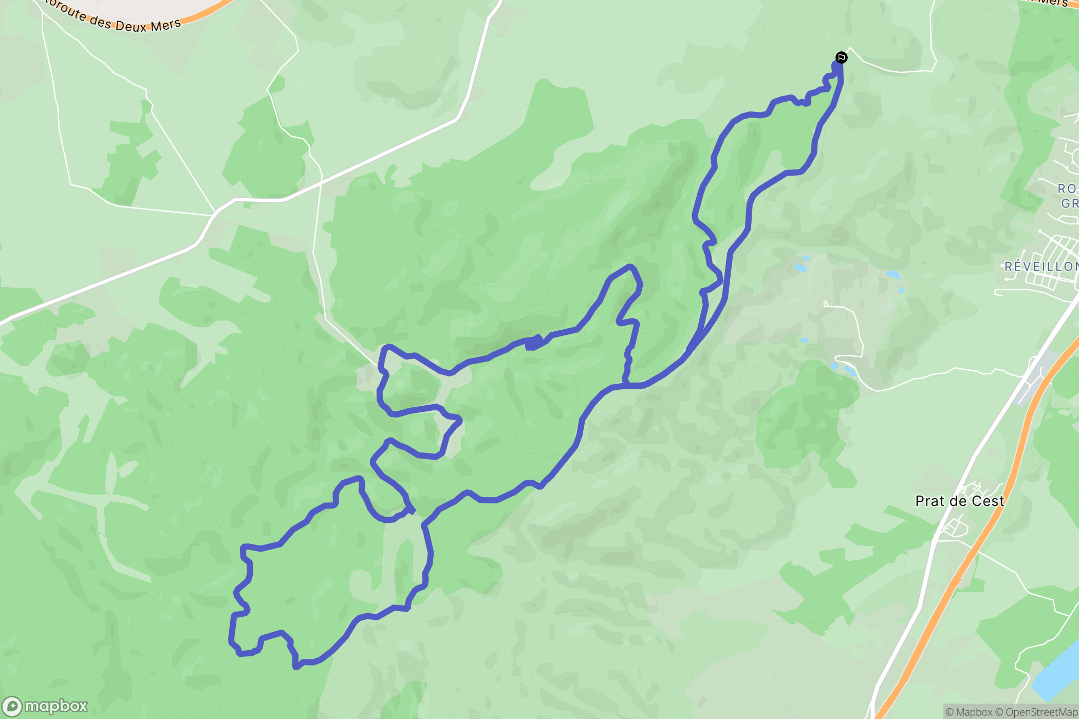 Narbonne : carte du parcours de randonnée - France