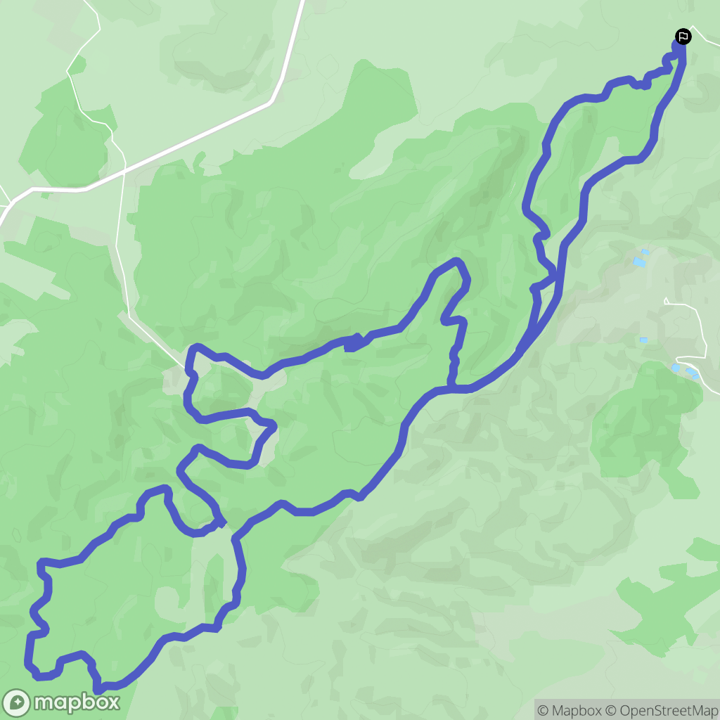Narbonne : carte du parcours de randonnée - France