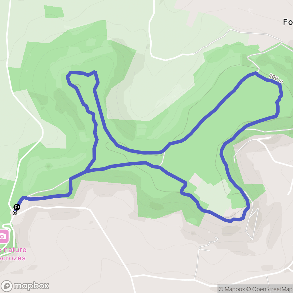 Hautefage-la-Tour : carte du parcours de randonnée - France