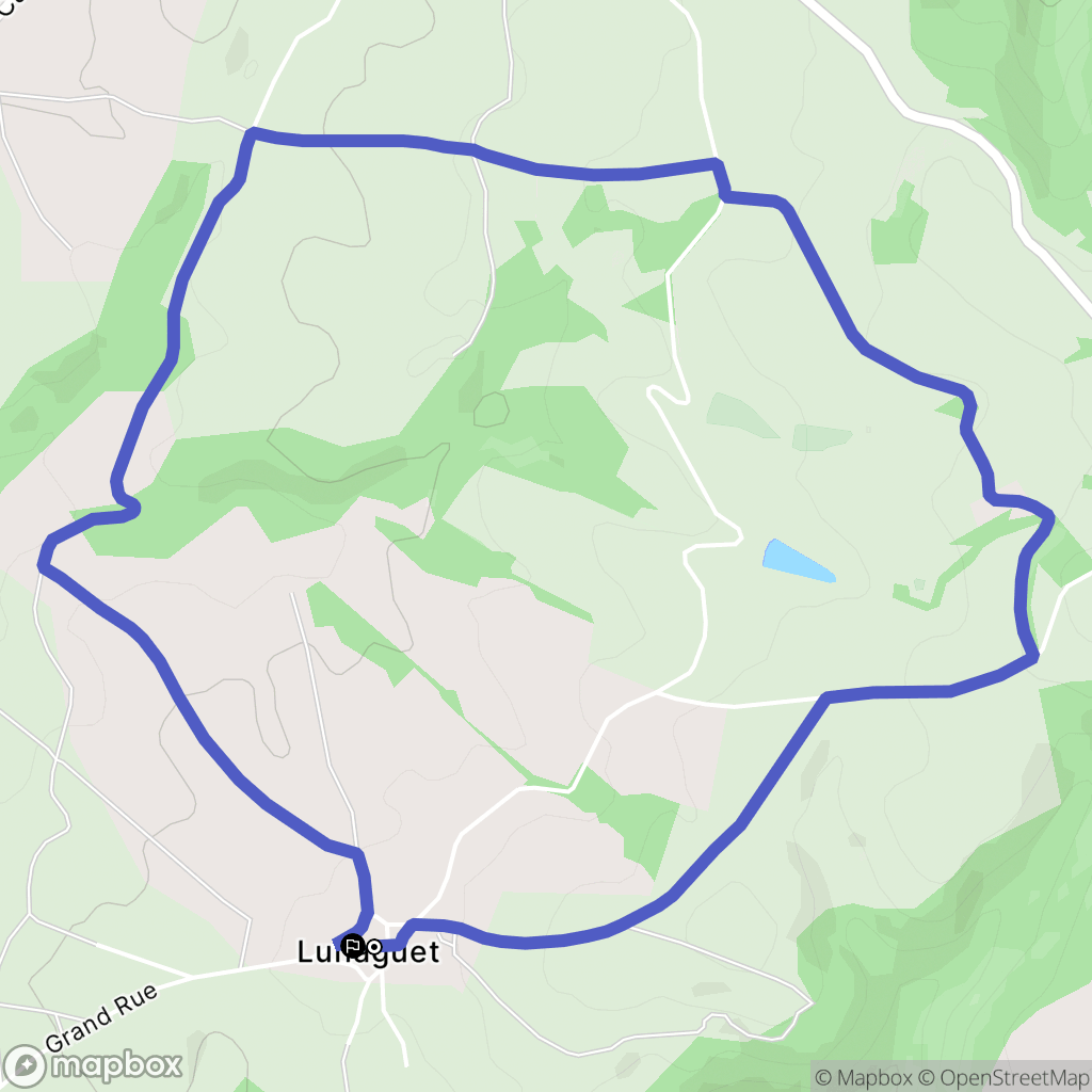 Pampelonne : carte du parcours de randonnée - France