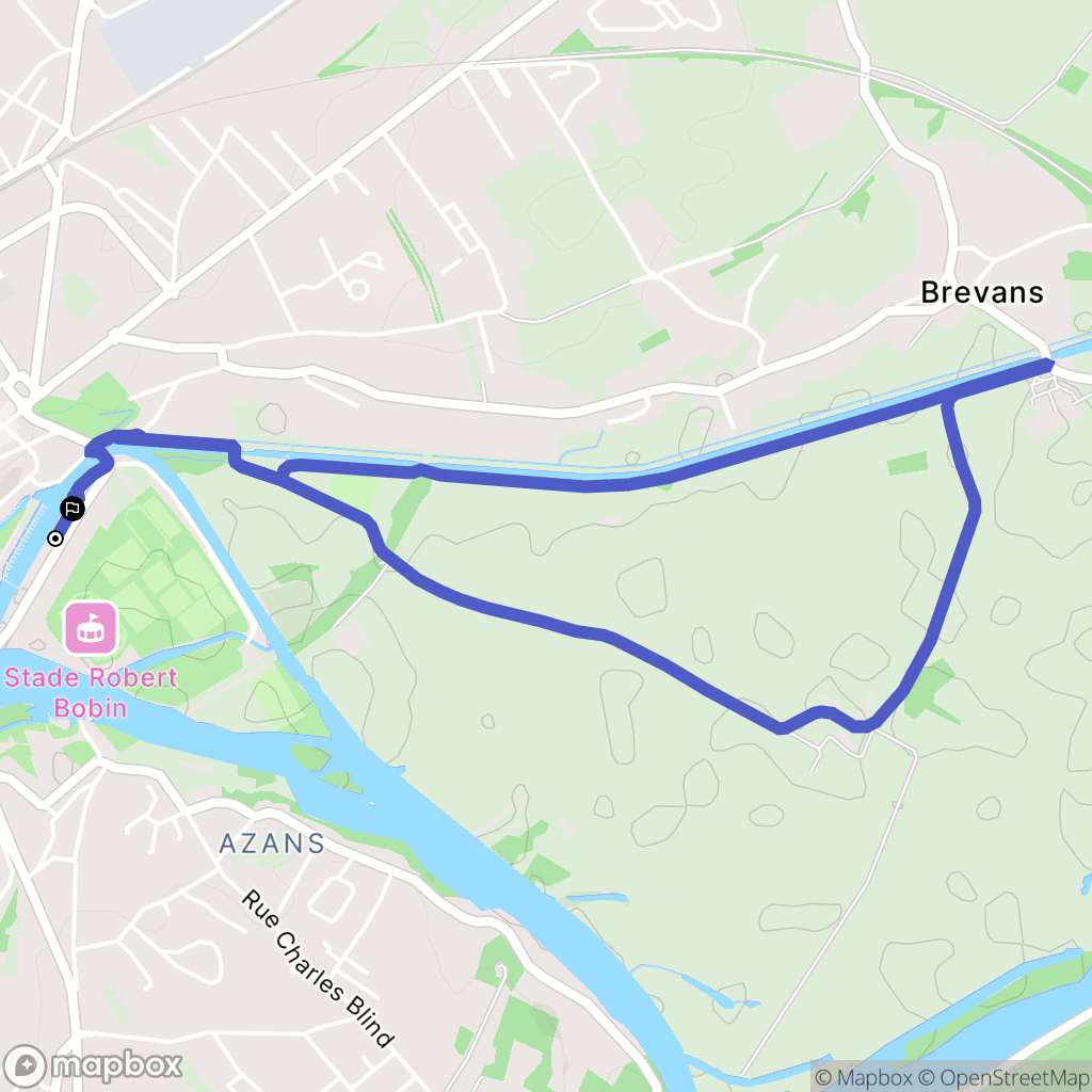 Dole : carte du parcours de randonnée - France