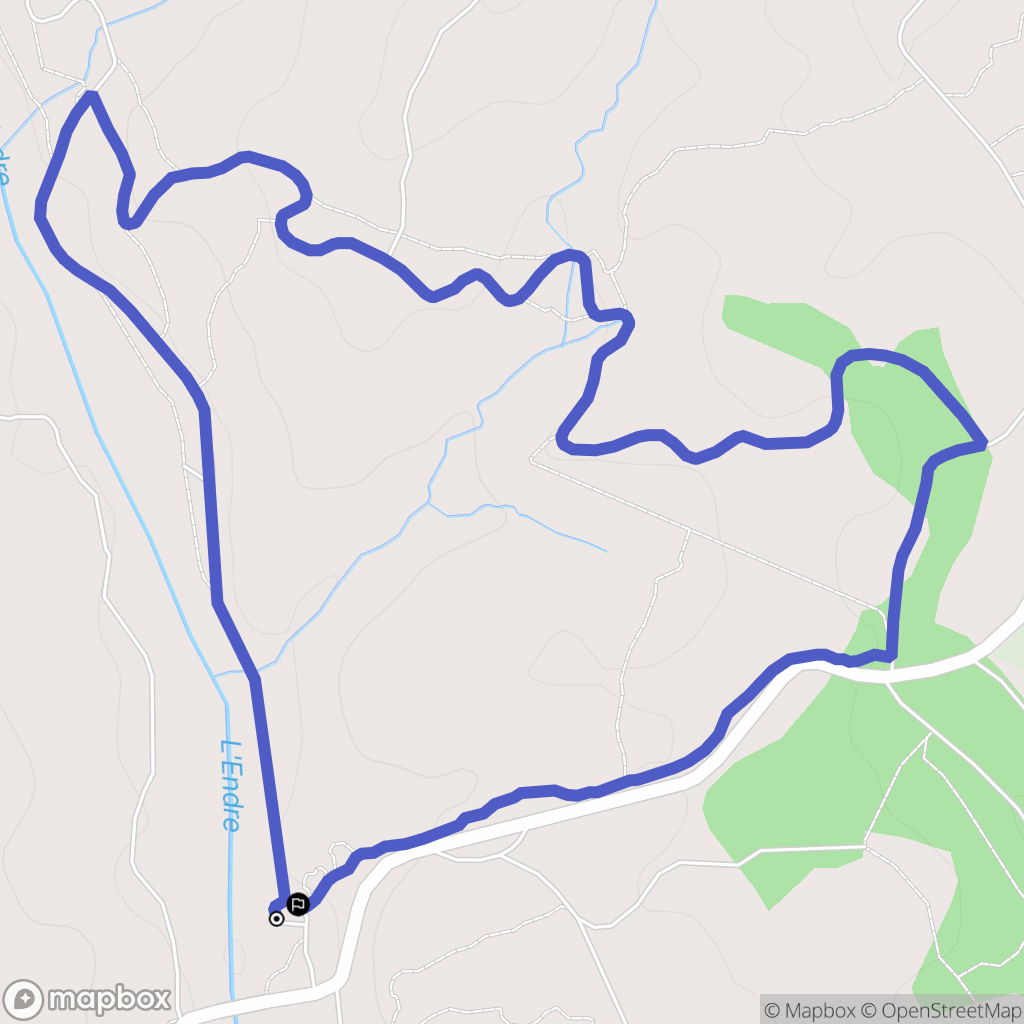 La Motte : carte du parcours de randonnée - France