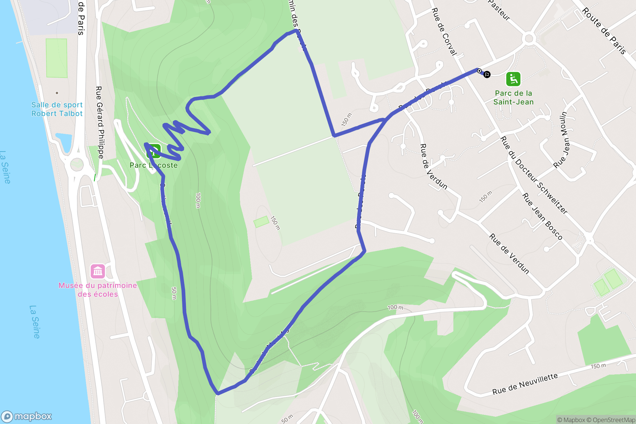 Le Mesnil-Esnard : carte du parcours de randonnée - France