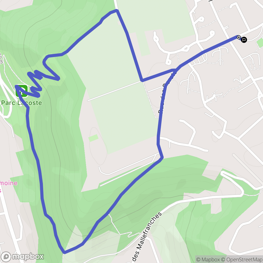 Le Mesnil-Esnard : carte du parcours de randonnée - France