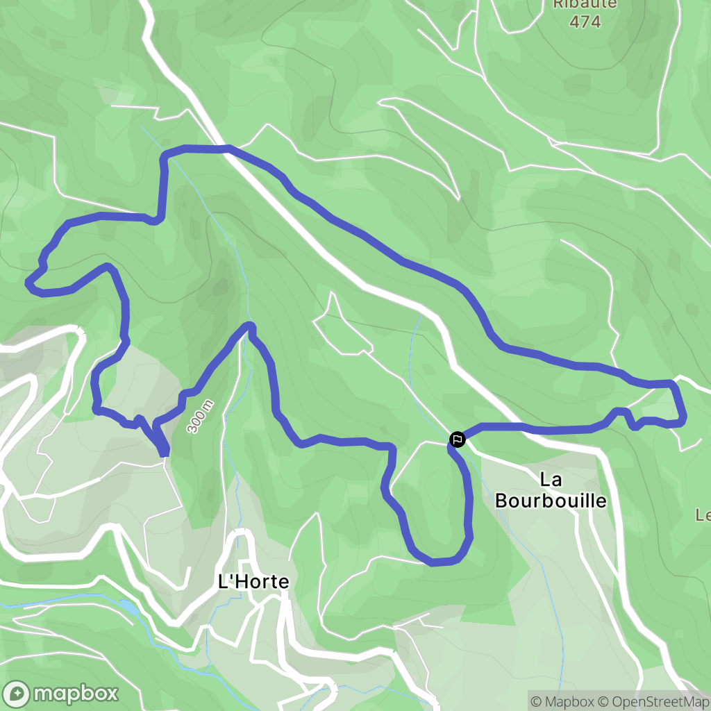 Taussac-la-Billière : carte du parcours de randonnée - France