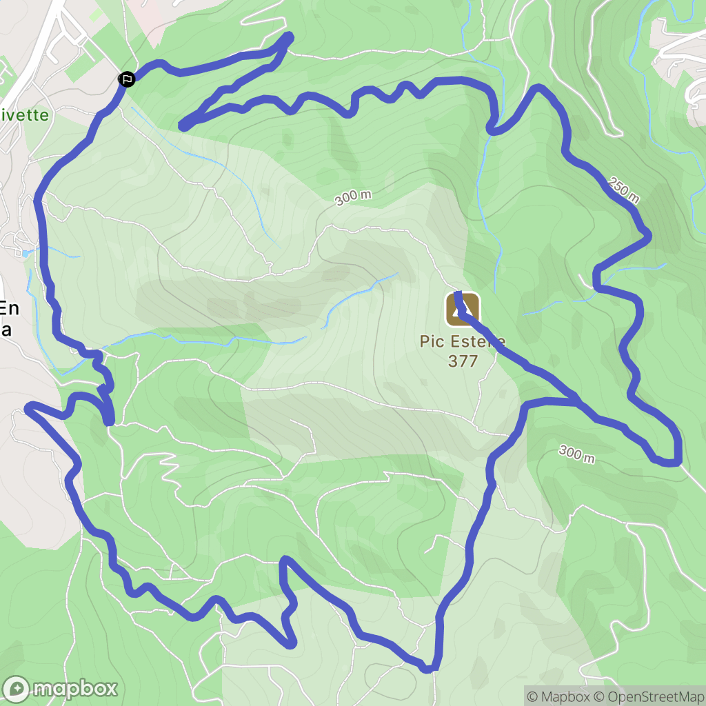 Le Boulou : carte du parcours de randonnée - France