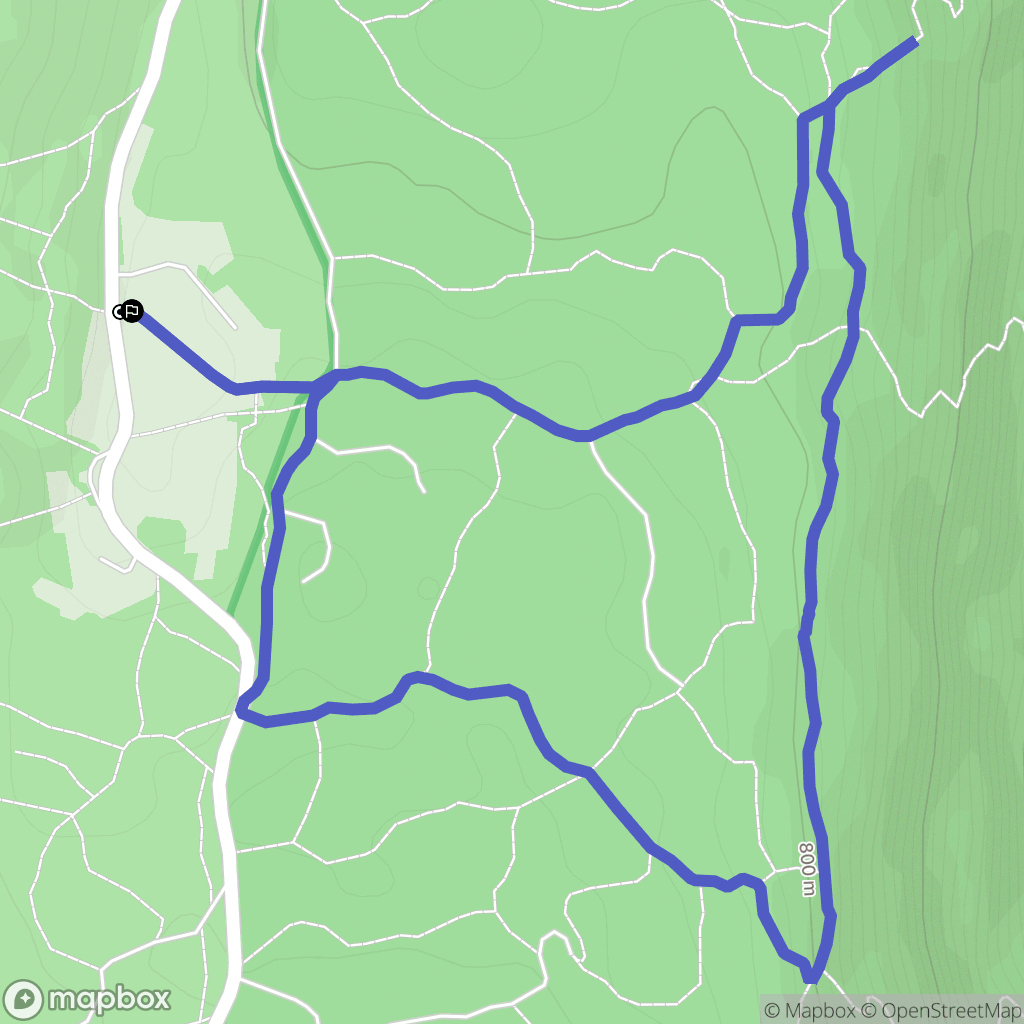 Annecy : carte du parcours de randonnée - France