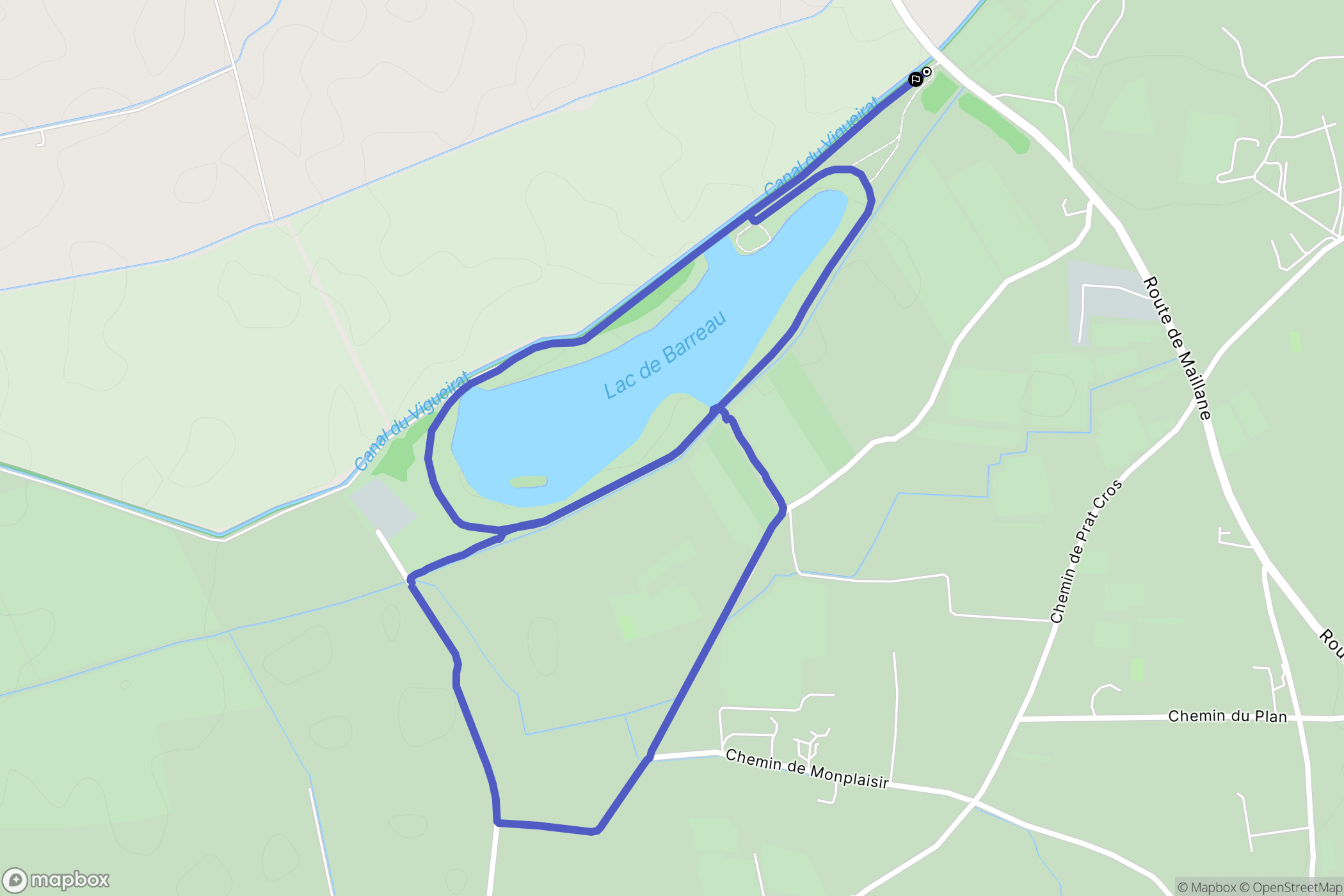 Saint-Rémy-de-Provence : carte du parcours de randonnée - France