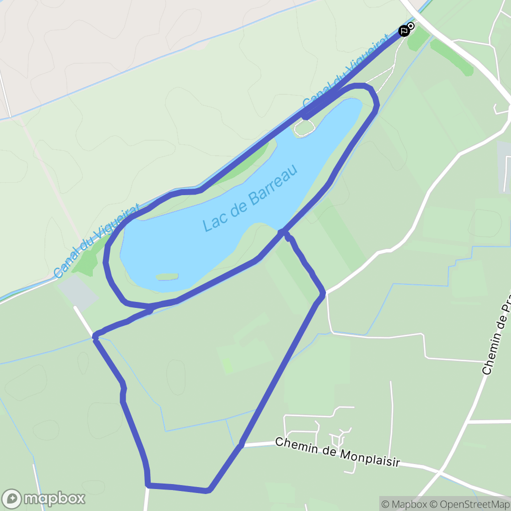 Saint-Rémy-de-Provence : carte du parcours de randonnée - France