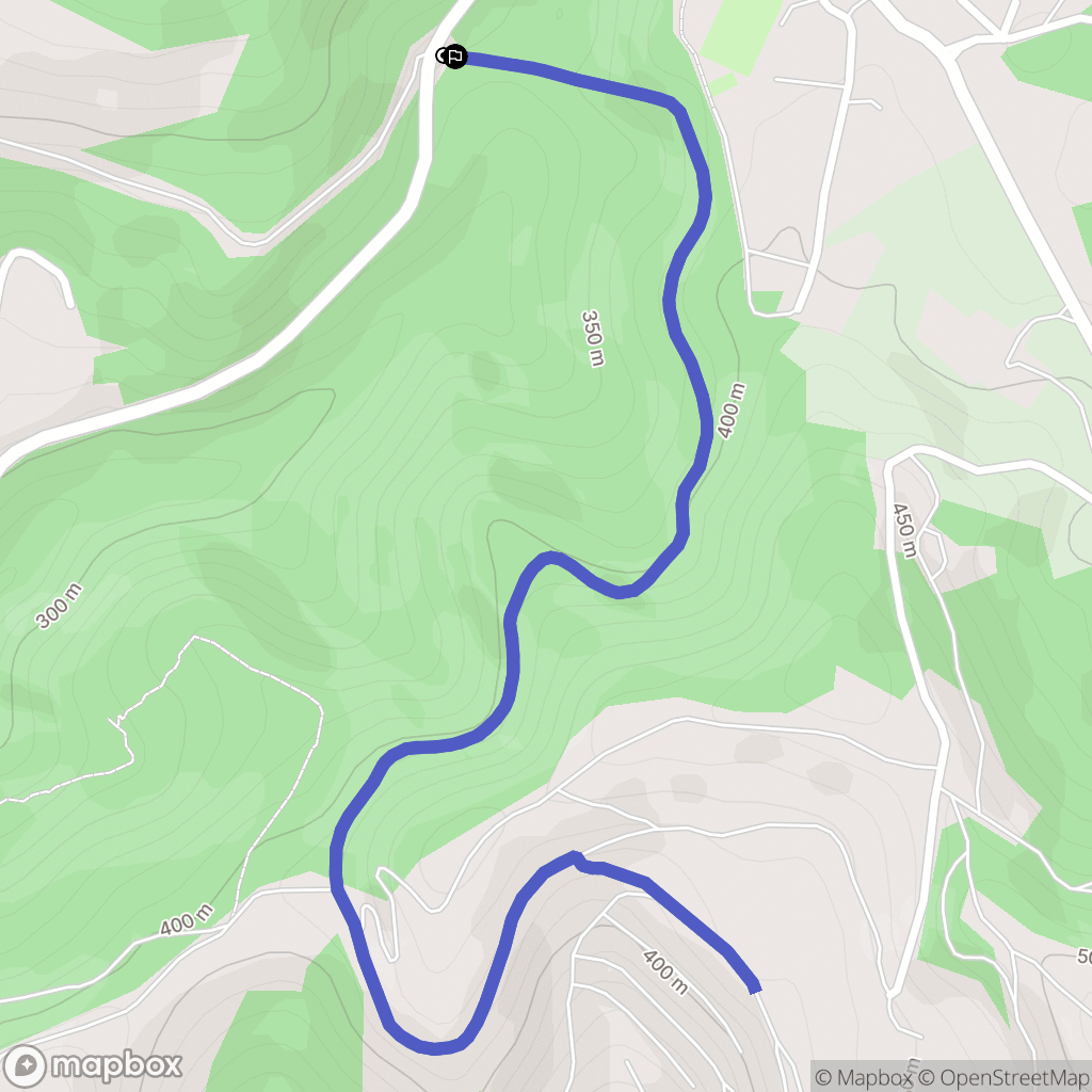 Laval-Pradel : carte du parcours de randonnée - France