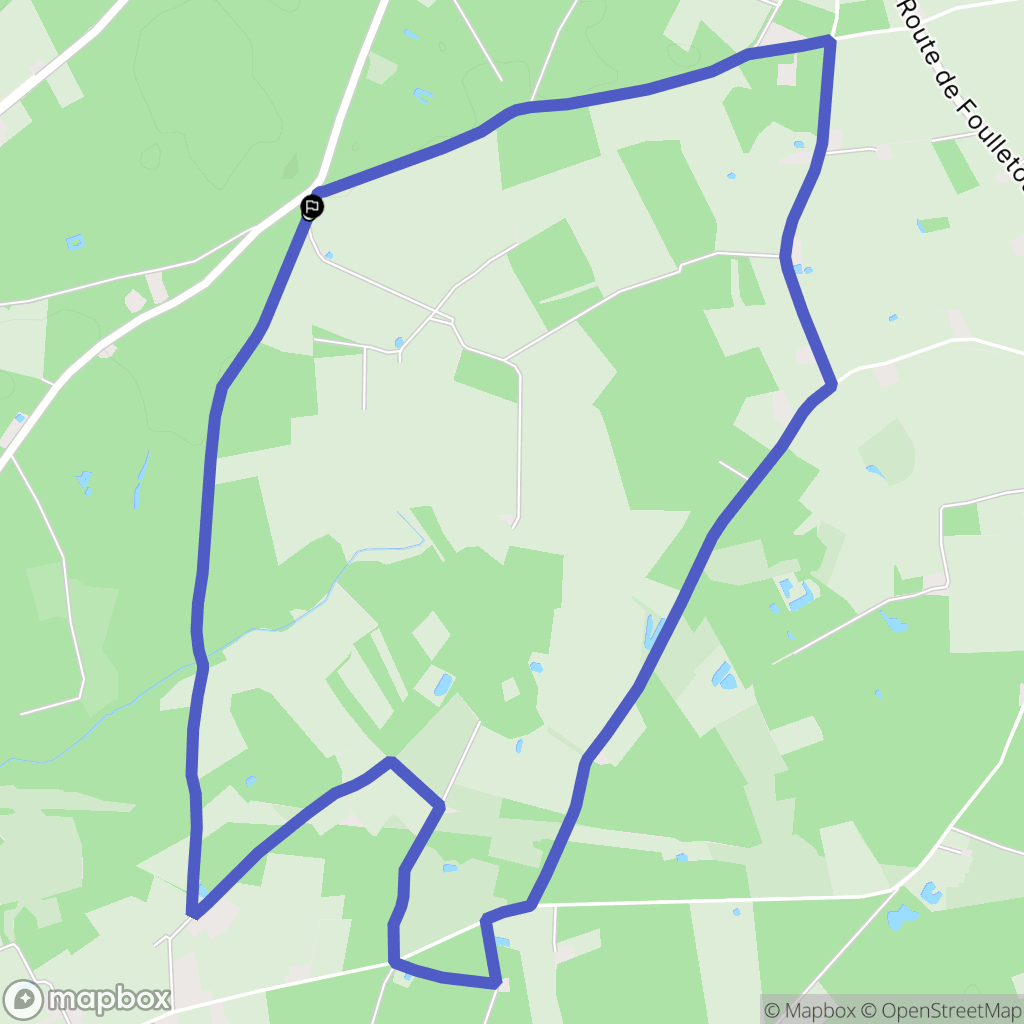 La Suze-sur-Sarthe : carte du parcours de randonnée - France