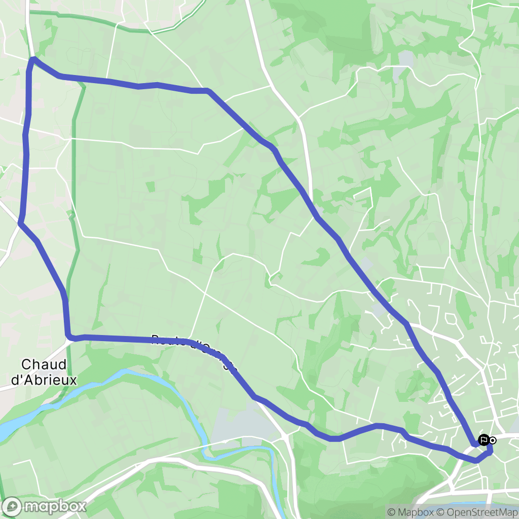 Vaison-la-Romaine : carte du parcours de randonnée - France