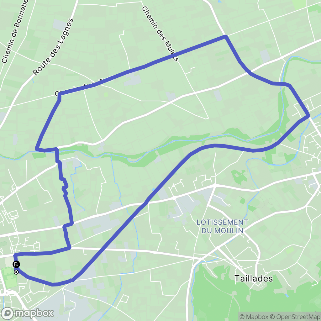 Cavaillon : carte du parcours de randonnée - France