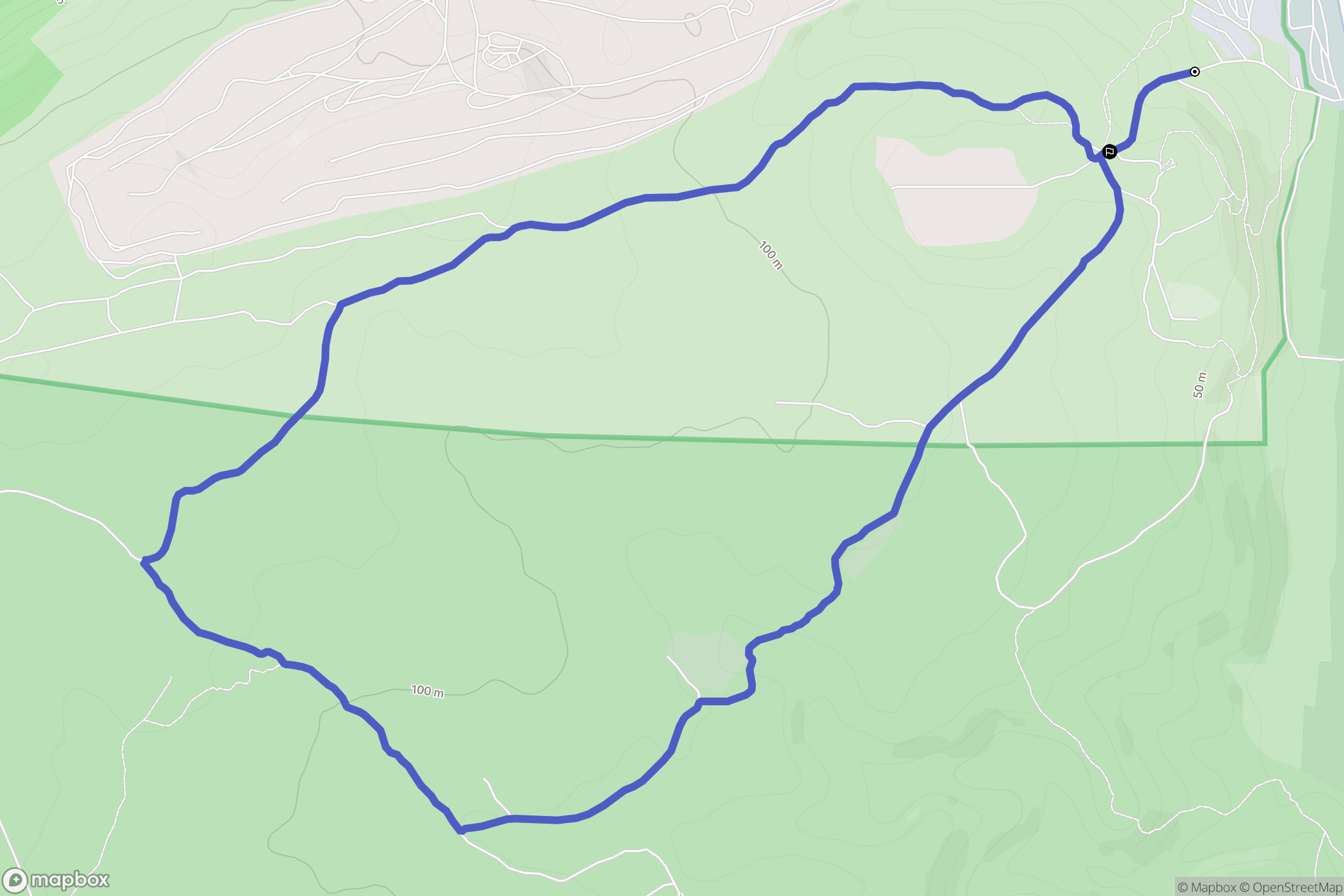 Port-la-Nouvelle : carte du parcours de randonnée - France