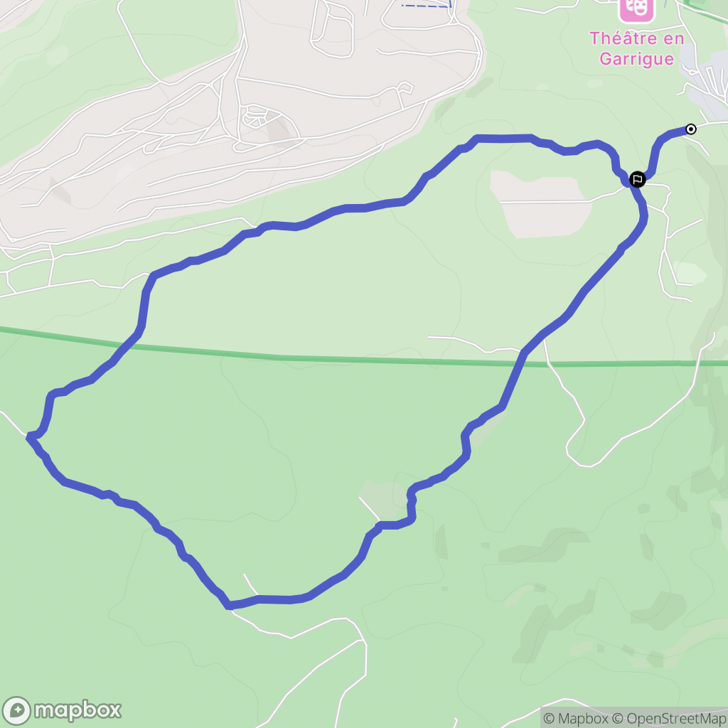Port-la-Nouvelle : carte du parcours de randonnée - France