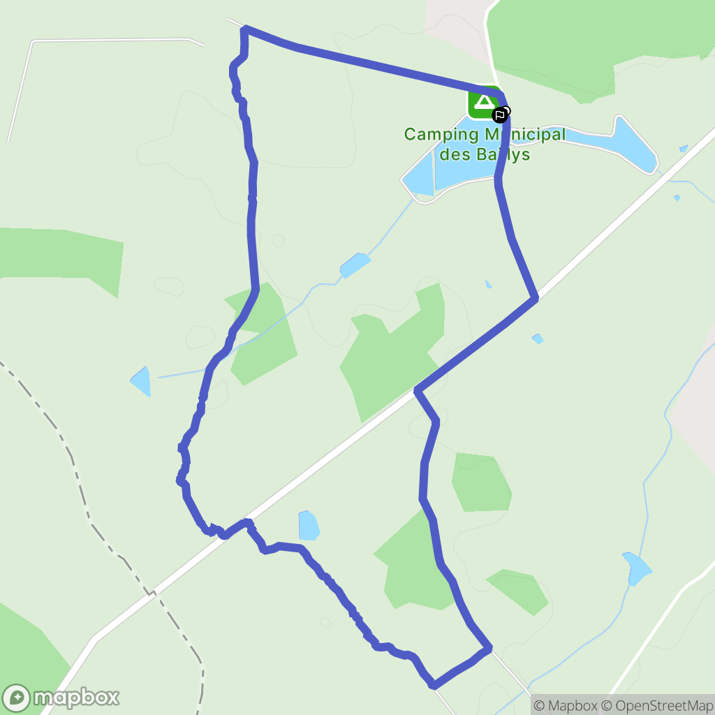 Dornes : carte du parcours de randonnée - France