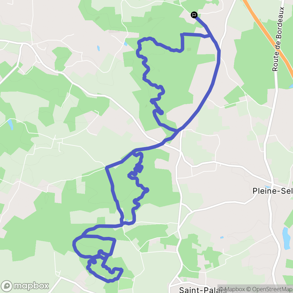 Mirambeau : carte du parcours de randonnée - France