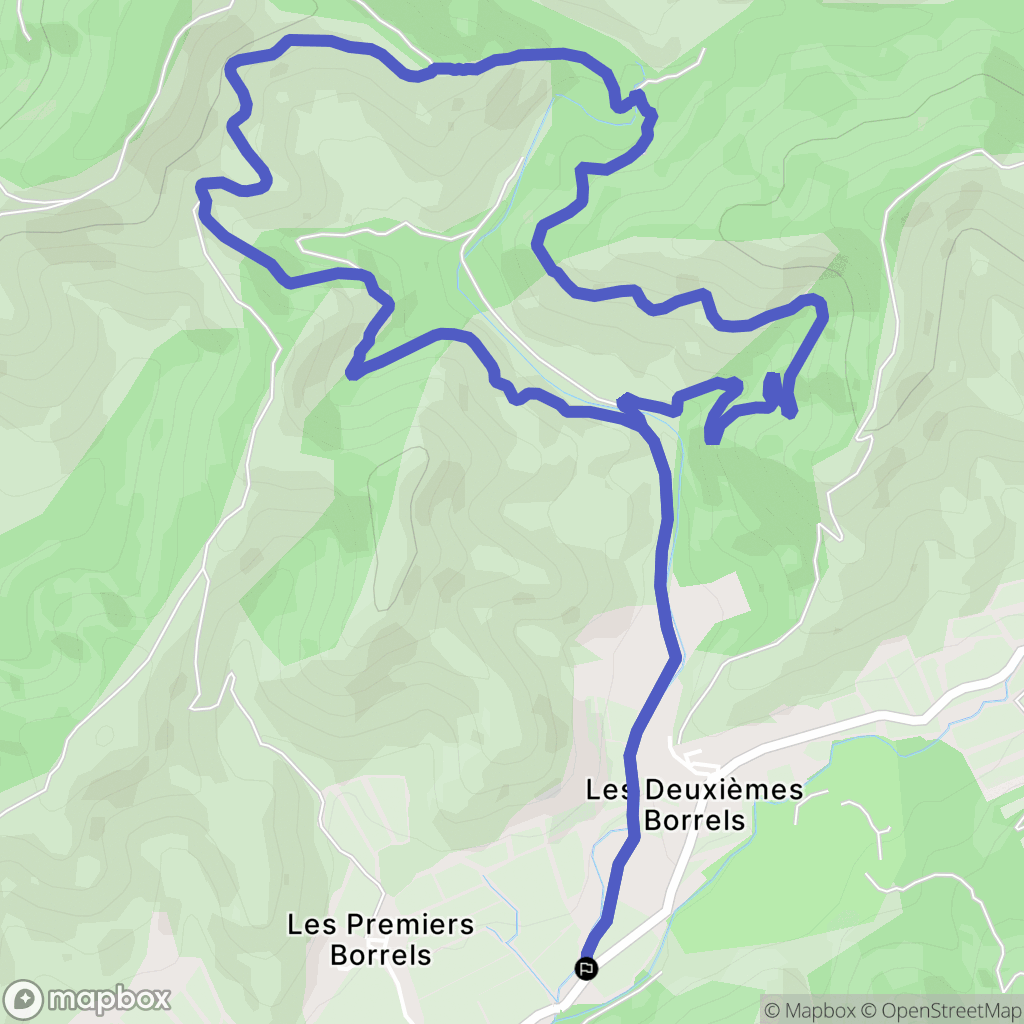 Hyères : carte du parcours de randonnée - France