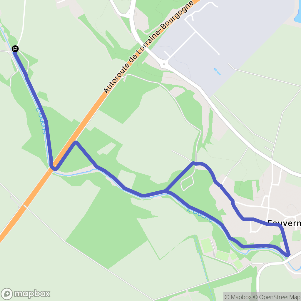 Neuilly-Crimolois : carte du parcours de randonnée - France