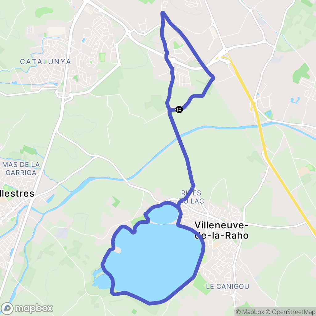 Perpignan : carte du parcours de randonnée - France