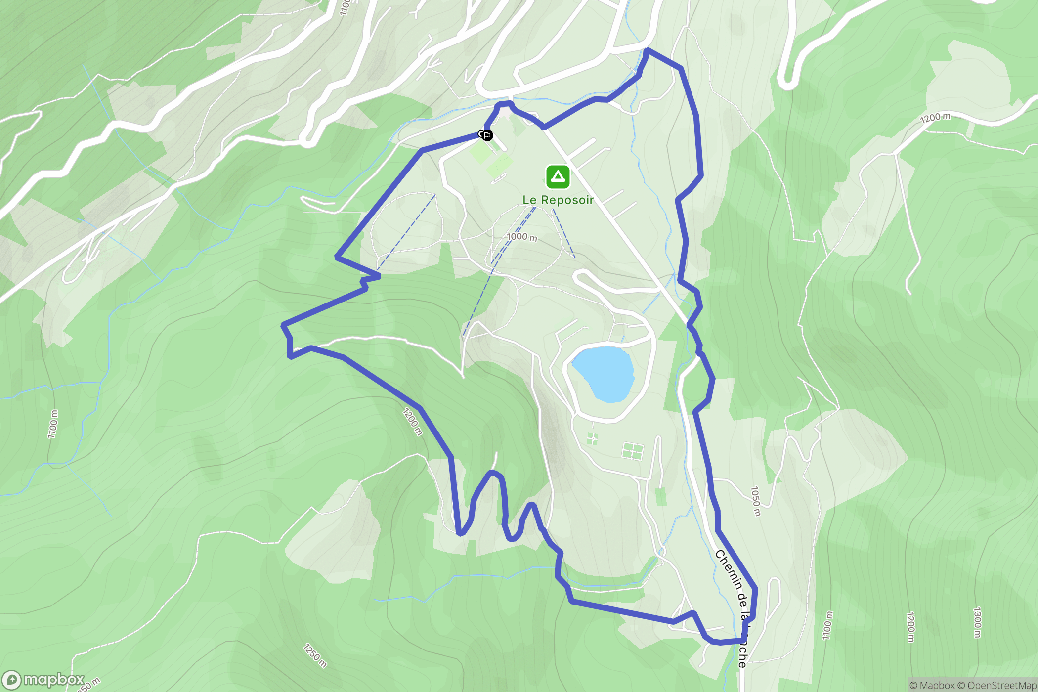 Le Reposoir: routekaart voor buitenactiviteiten - France