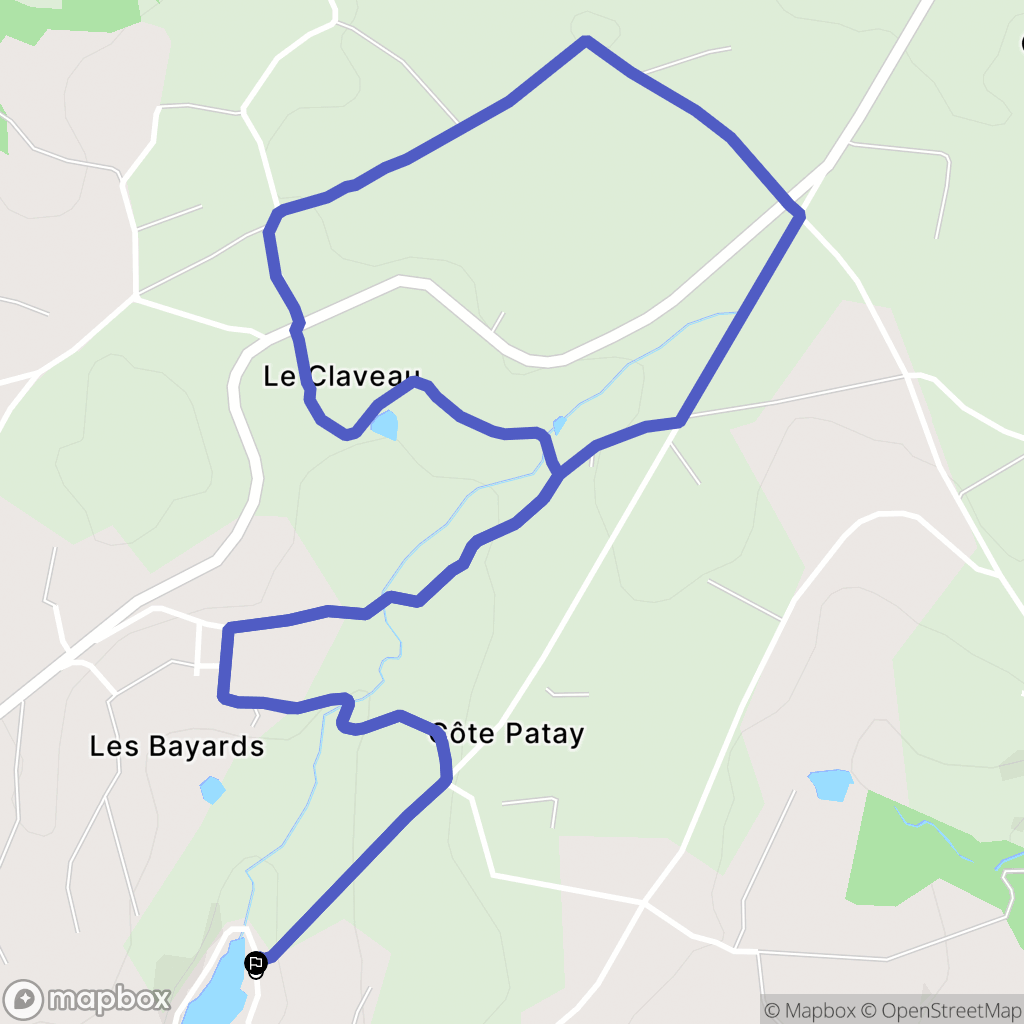 Saint-Galmier : carte du parcours de randonnée - France