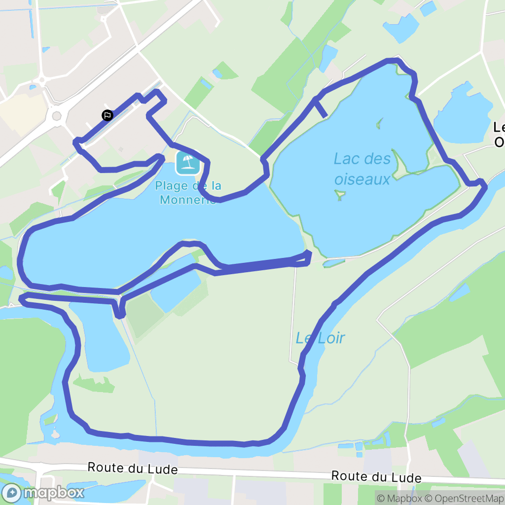 La Flèche : carte du parcours de randonnée - France