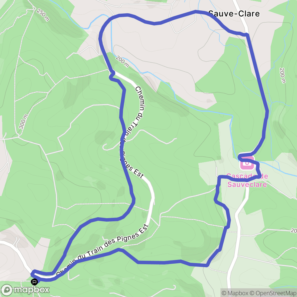 Lorgues : carte du parcours de randonnée - France