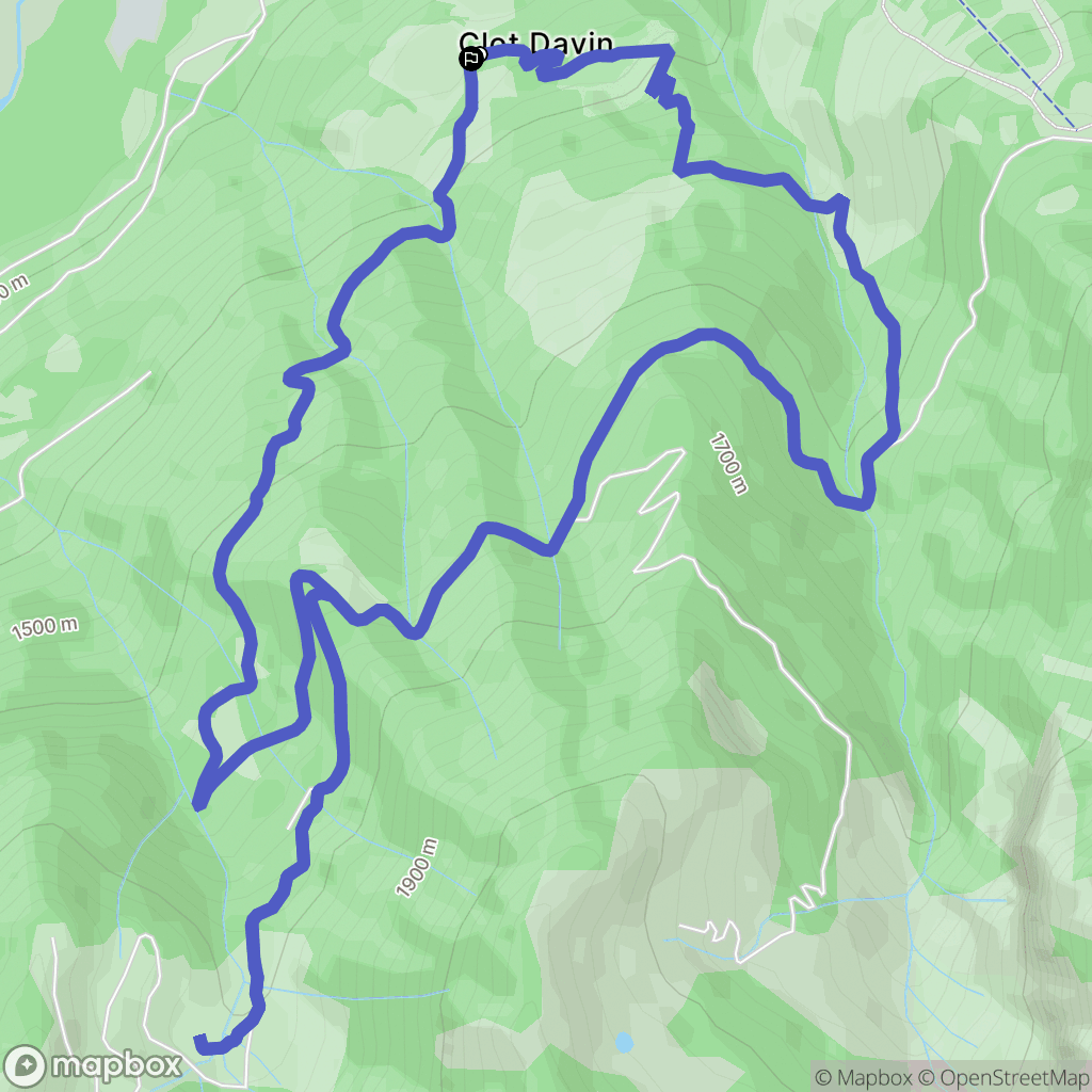Saint-Jean-Saint-Nicolas : carte du parcours de randonnée - France