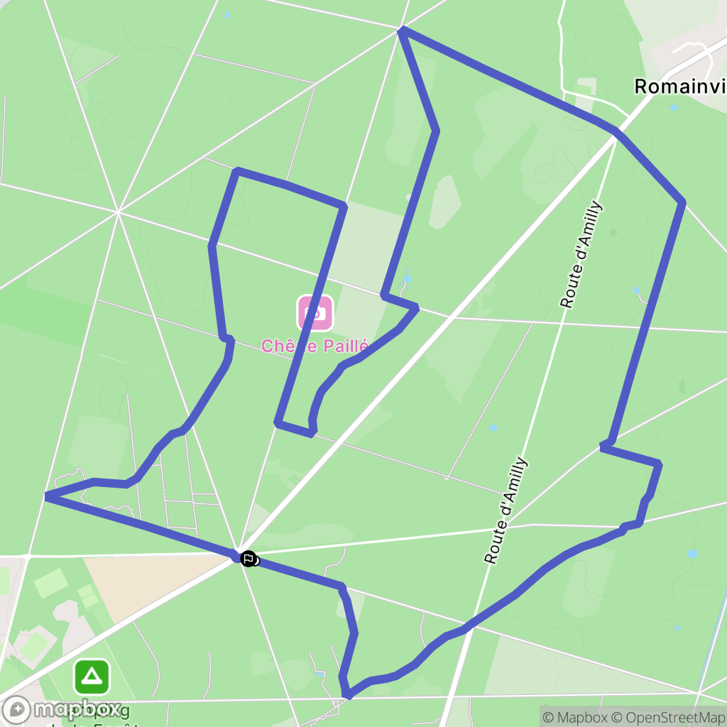 Châlette-sur-Loing : carte du parcours de randonnée - France