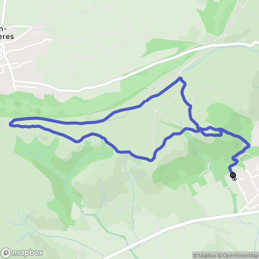 Conilhac-Corbières : carte du parcours de randonnée - France