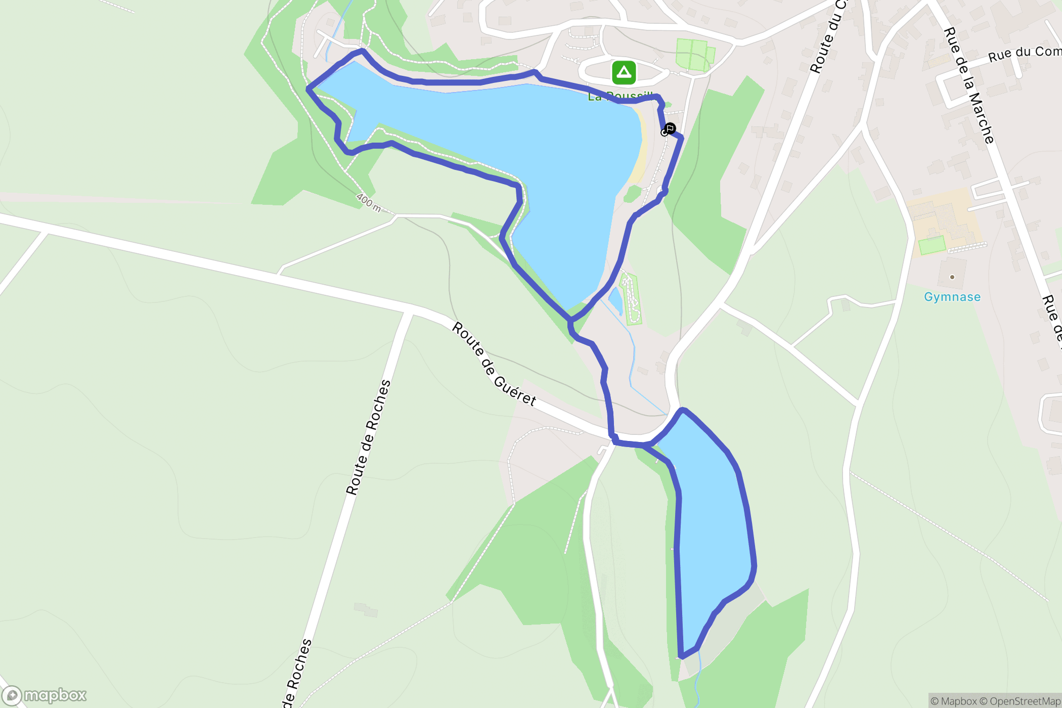 Châtelus-Malvaleix : carte du parcours de randonnée - France