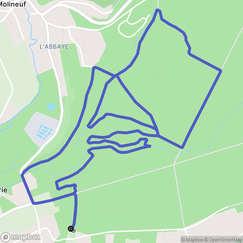 Valencisse : carte du parcours de randonnée - France