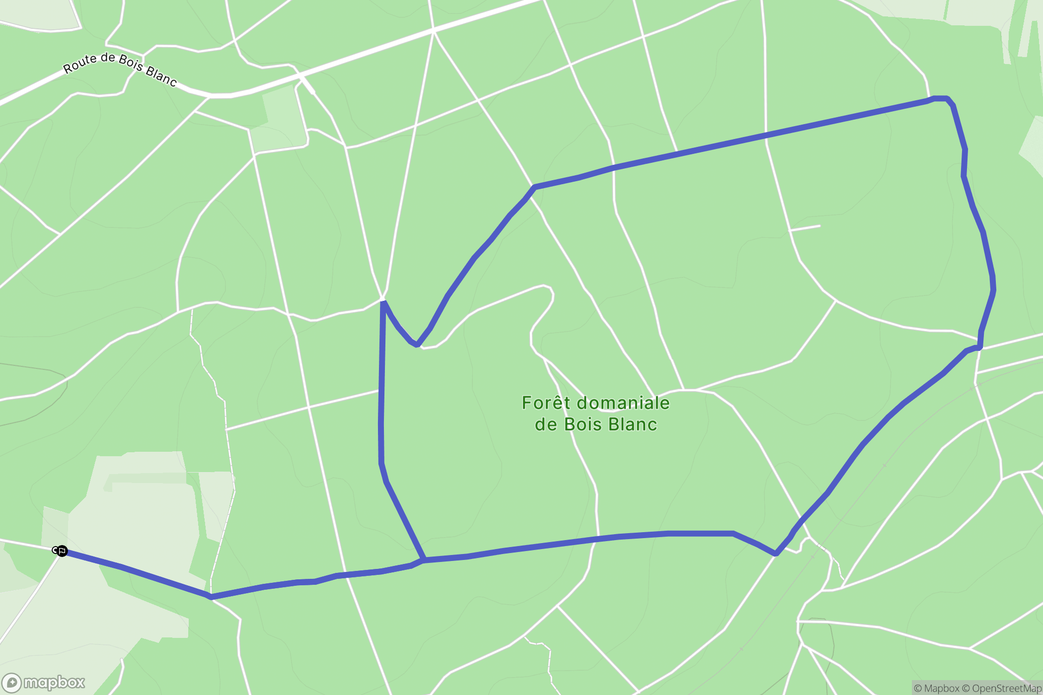 Touvre : carte du parcours de randonnée - France