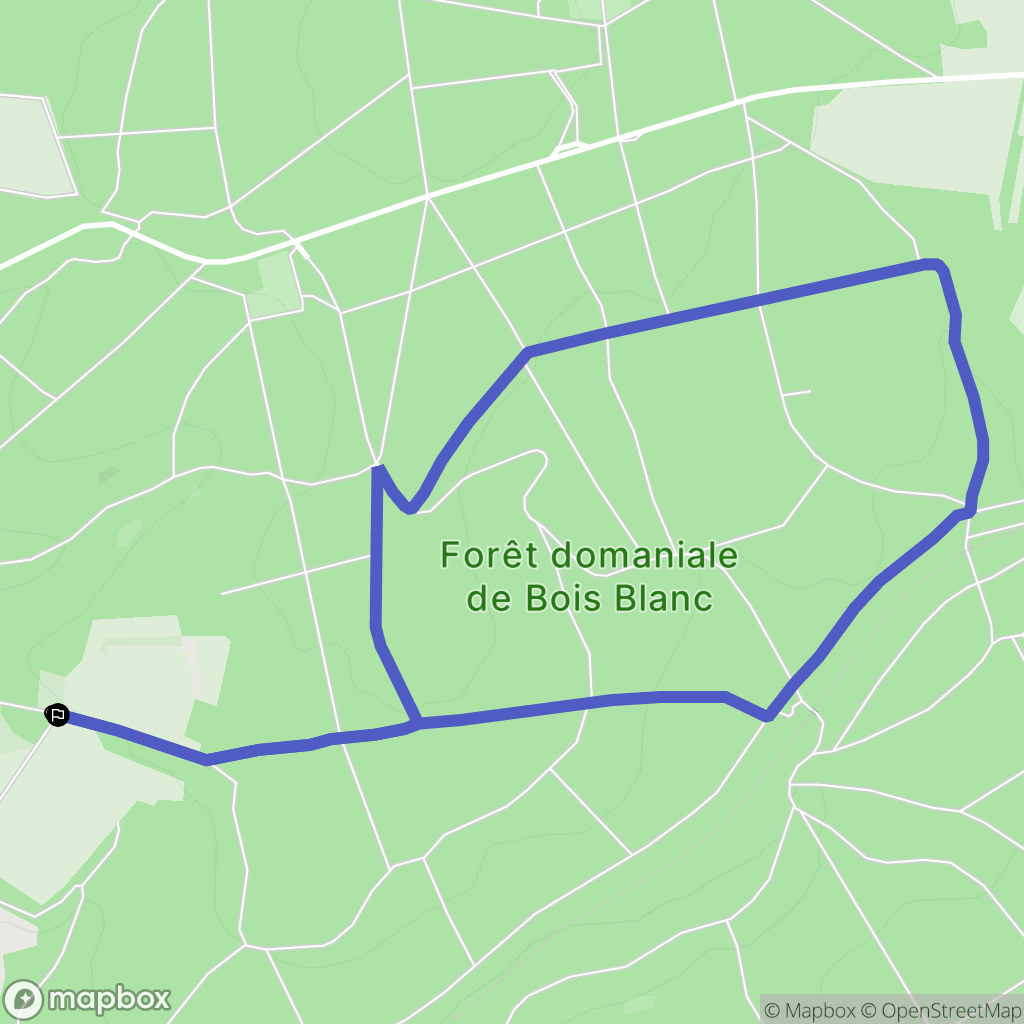 Touvre : carte du parcours de randonnée - France