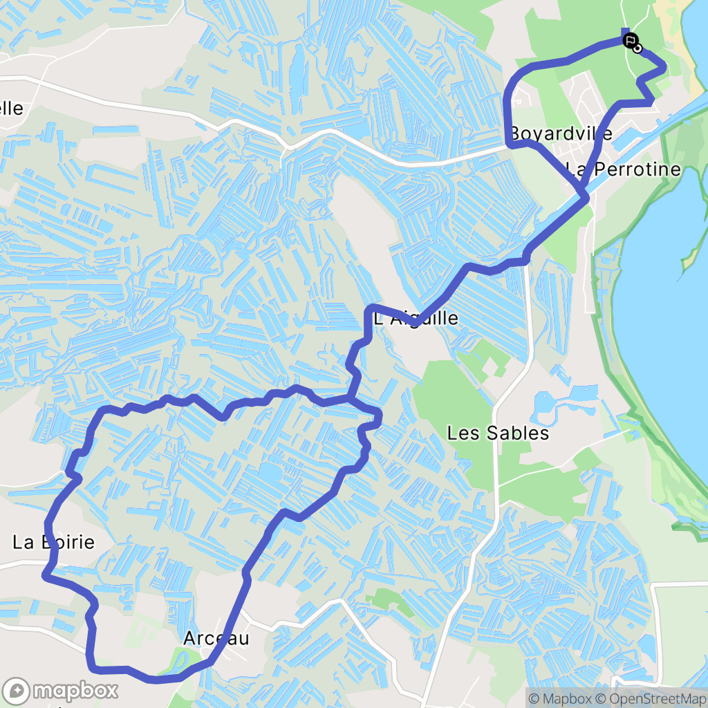 Saint-Georges-d'Oléron : carte du parcours de randonnée - France