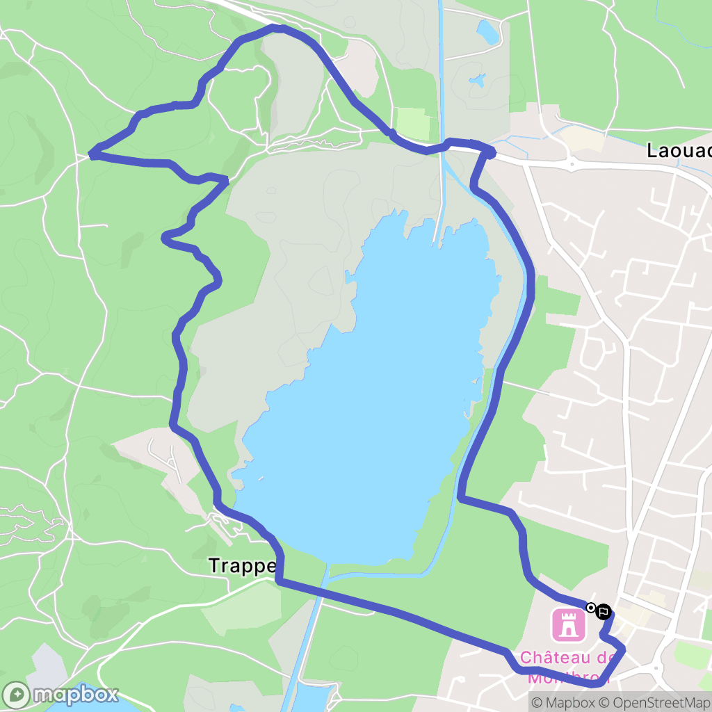 Biscarrosse : carte du parcours de randonnée - France
