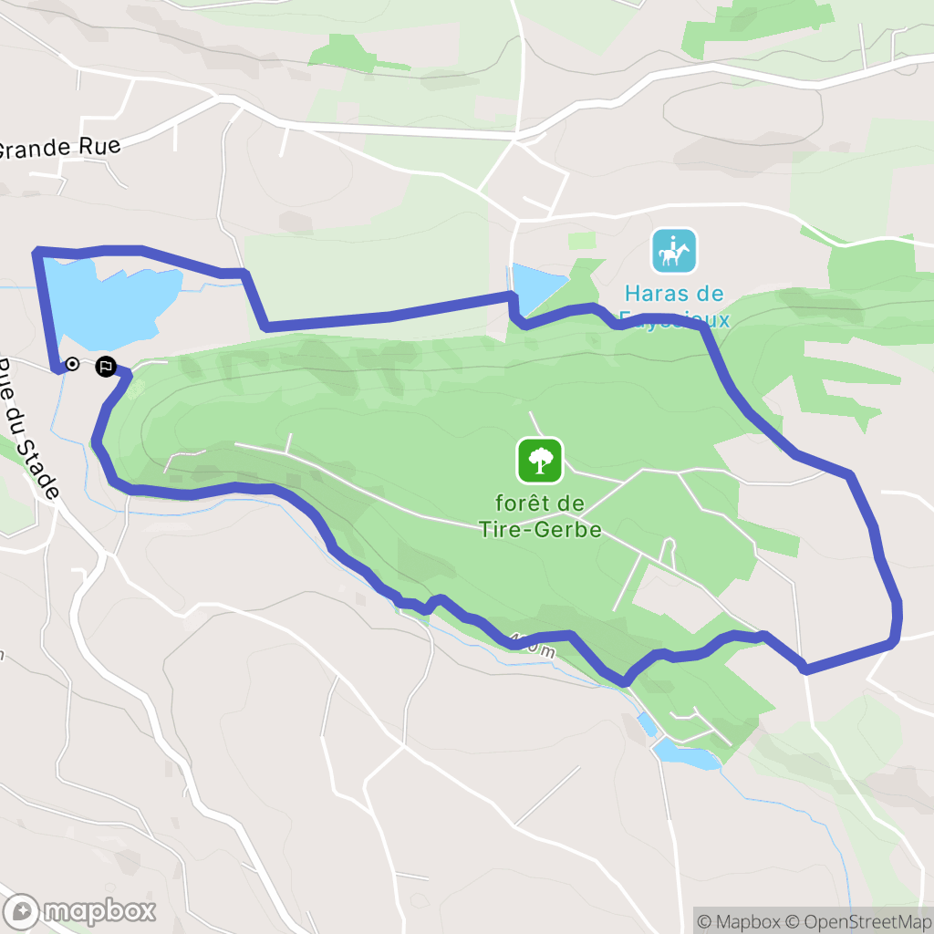 Montcarra : carte du parcours de randonnée - France